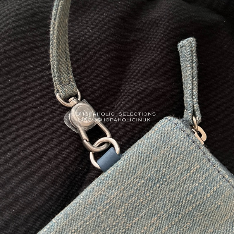 Chanel仿舊淺色牛仔托特包中號AS3351-10