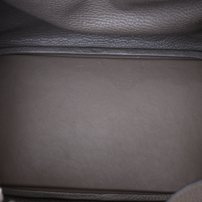 HERMES 8F錫器灰TC皮A刻金扣愛馬仕hermeslindy30肩背包-3