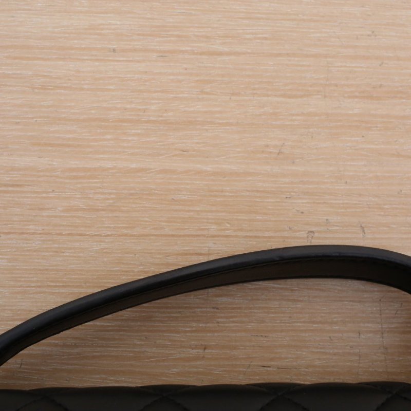 CHANEL 黑色羊皮25開金扣CF季節款風琴手提郵差包小號肩背包-2