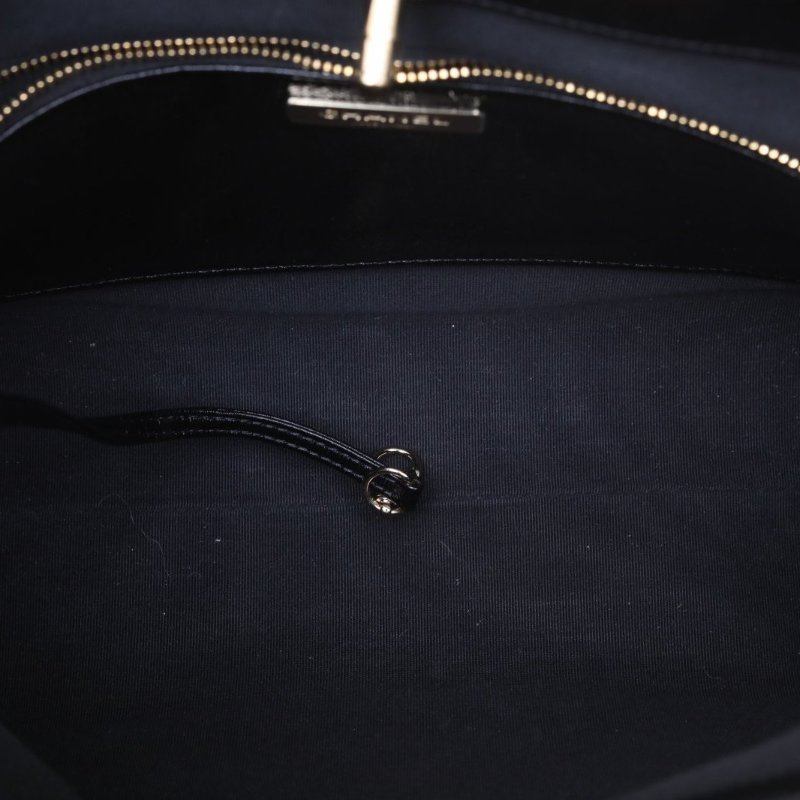 CHANEL 31Bag中號橫版36黑色羊皮晶片開金扣肩背包-3