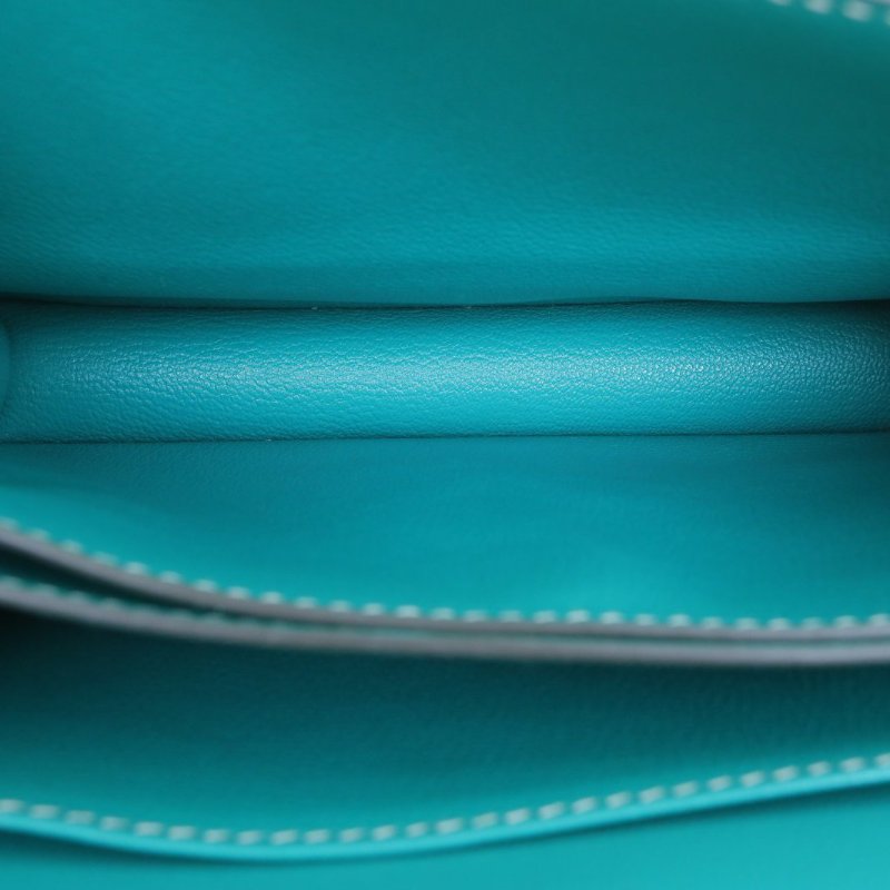 HERMES Roulis豬鼻子23U1維羅納綠EC皮C刻淺金扣肩背包-3