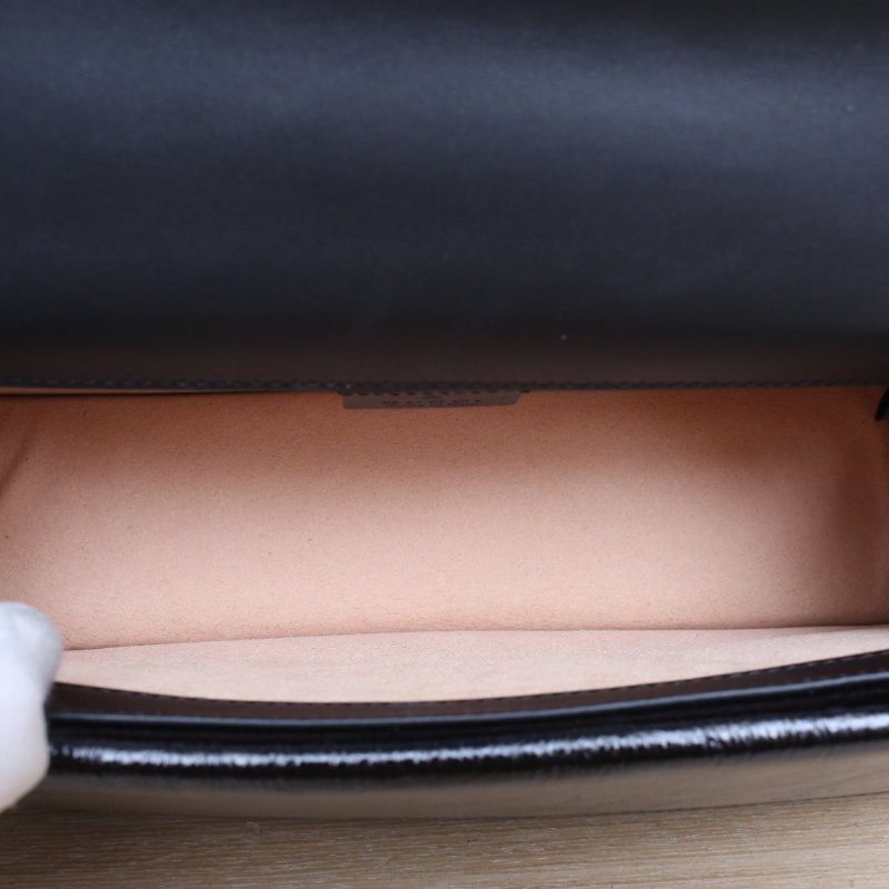 GUCCI Dionysus酒神小號25墨藍色天鵝絨鑽扣肩背包-3