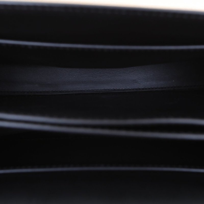 HERMES Mosaique馬賽克大號2189黑色MADAME皮D刻銀扣肩背包-3