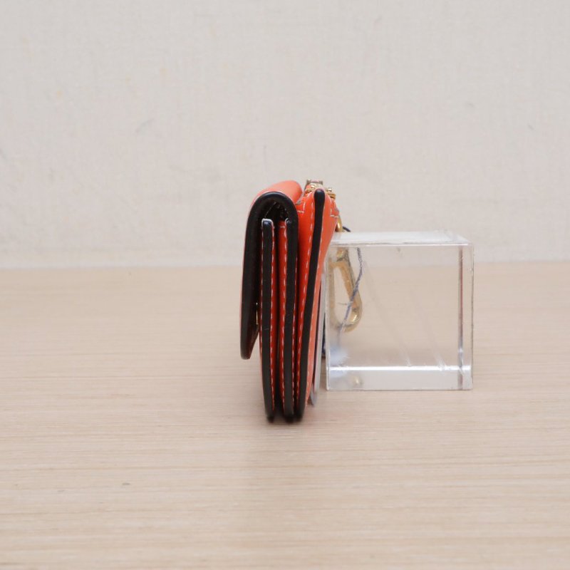 LOEWE 橘色羊皮Gate鑰匙包肩背包-3