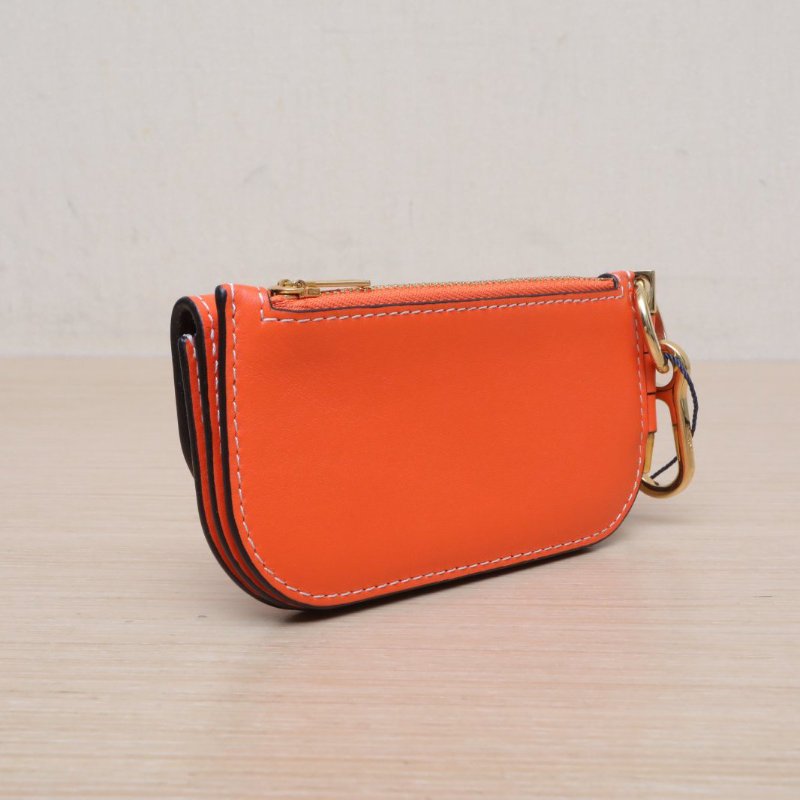 LOEWE 橘色羊皮Gate鑰匙包肩背包-4