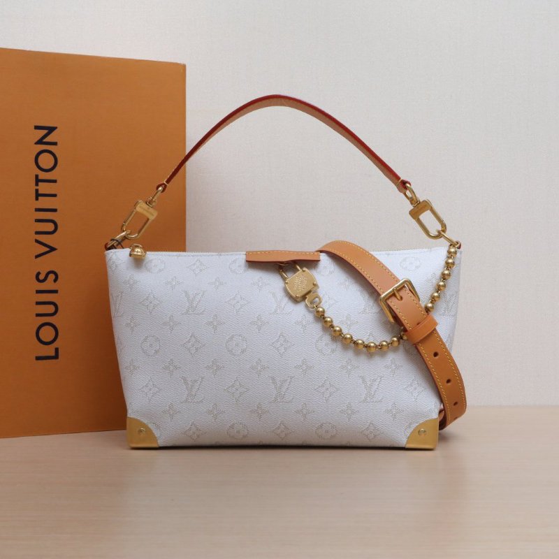 LOUIS VUITTON BOBOTRUNK盒子包白色PVC金扣晶片肩背包-0