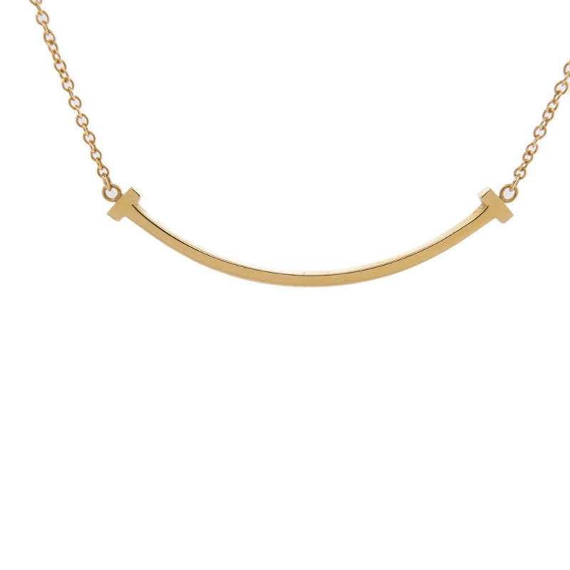 TIFFANY＆CO 18K黃金T Smile Necklace項鍊-2