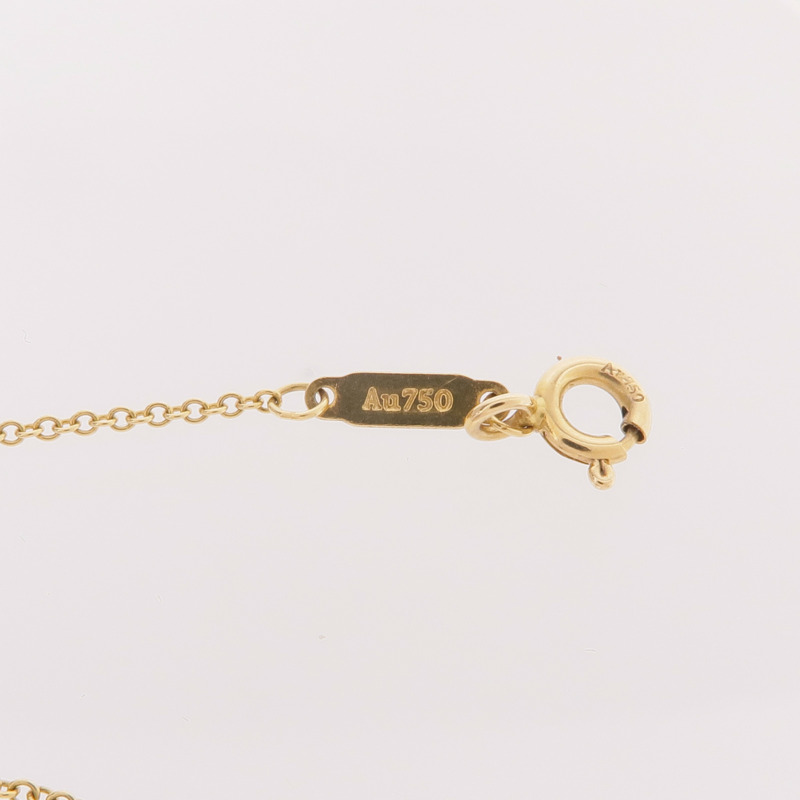 TIFFANY＆CO 18K黃金T Smile Necklace項鍊-6
