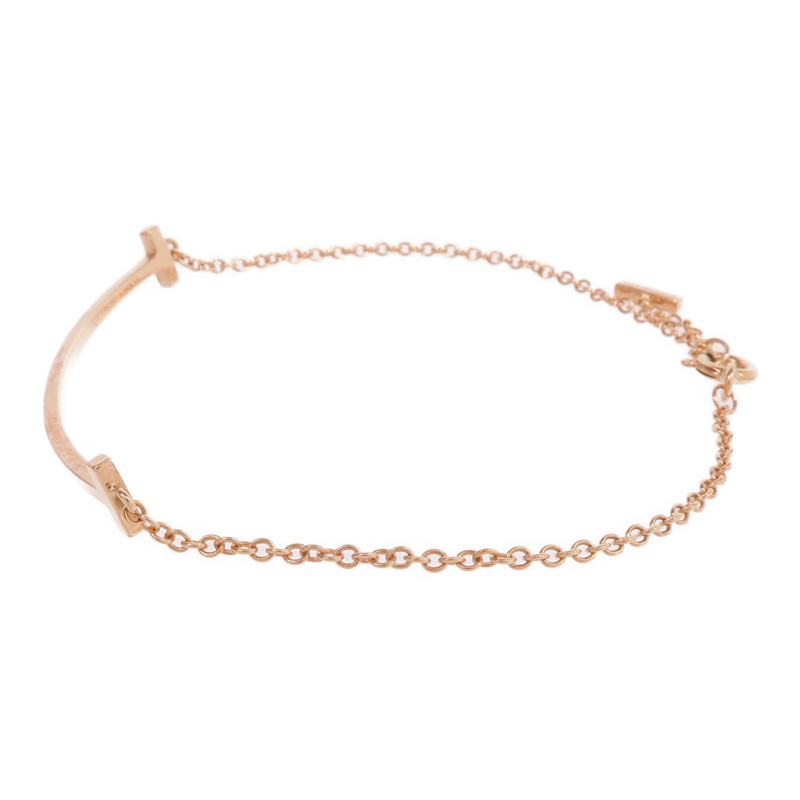 TIFFANY＆CO 18K玫瑰金T Smile Bracelet手鏈-1