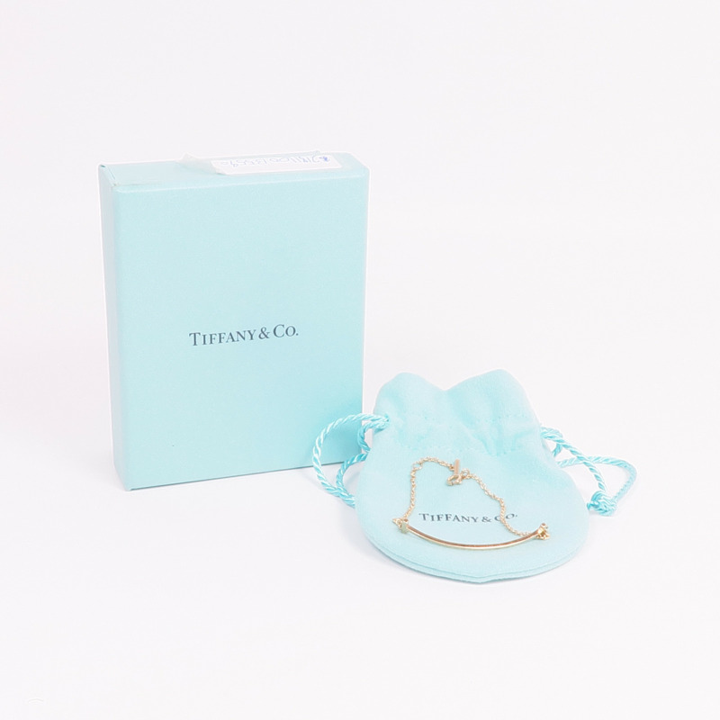 TIFFANY＆CO 18K玫瑰金T Smile Bracelet手鏈-9