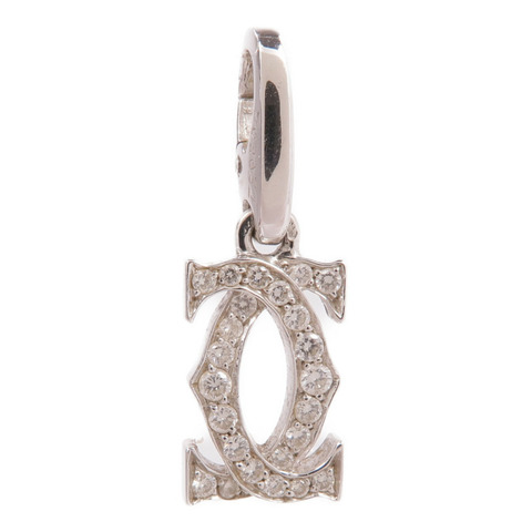 CARTIER 18K白金2C Pendant Top鑽石吊墜