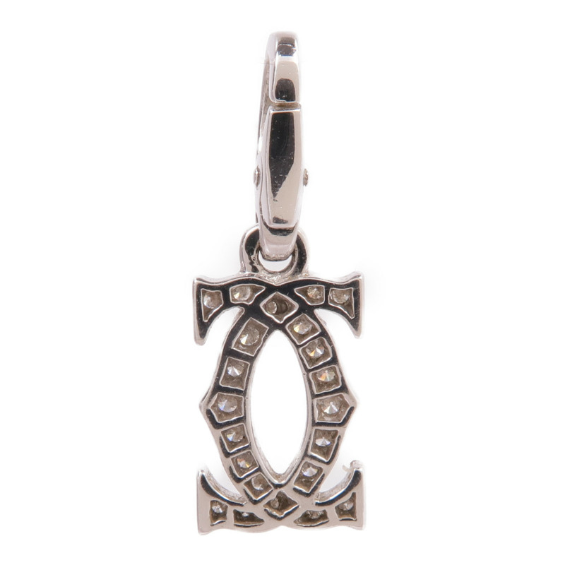 CARTIER 18K白金2C Pendant Top鑽石吊墜-1