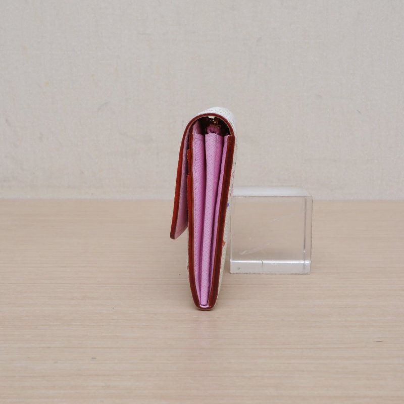 LOUIS VUITTON 中古長款錢包白三彩PVC2011肩背包-4