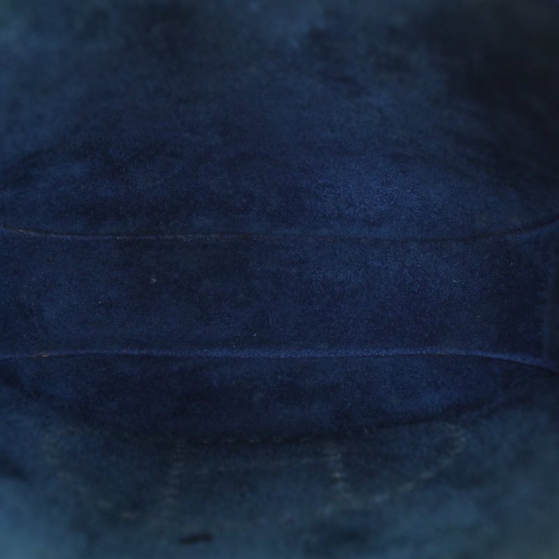 HERMES EvelyneMini167P普魯士藍TC皮Y刻銀扣肩背包-2