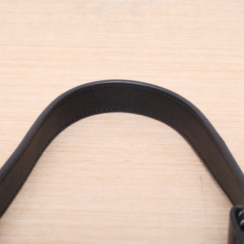 LOEWE 酒紅色牛皮金扣貓咪系列水桶包斜挎包肩背包-2