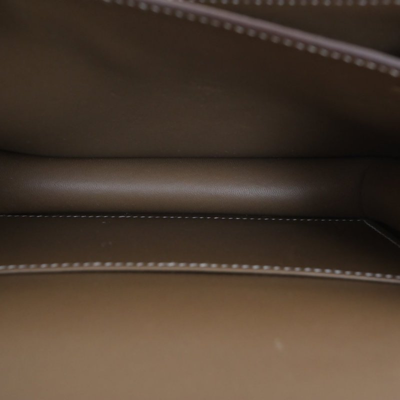 HERMES Constance康康19帶鏡子新版18大象灰Epsom皮B刻銀扣肩背包-2