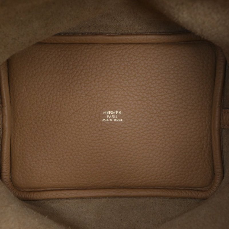 HERMES Picotin菜籃子184B新餅乾色TC皮Z刻金扣肩背包-2