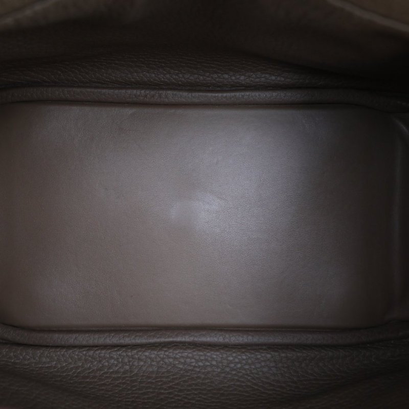 HERMES Lindy2618大象灰TC皮Z刻銀扣肩背包-3