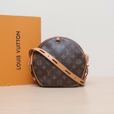 LOUIS VUITTON BOITECHAPEAUSOUPLE軟圓餅中號20老花PVC2019肩背包