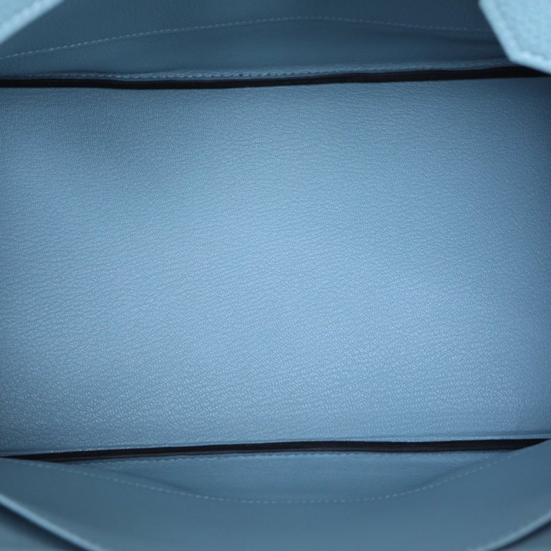 HERMES 7G天青色Togo皮Y刻金扣Birkin35肩背包-2