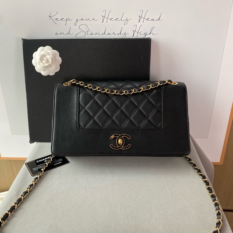 ✨Chanel 牛皮黑金琺瑯 cf 有保卡 可斜背🖤-3