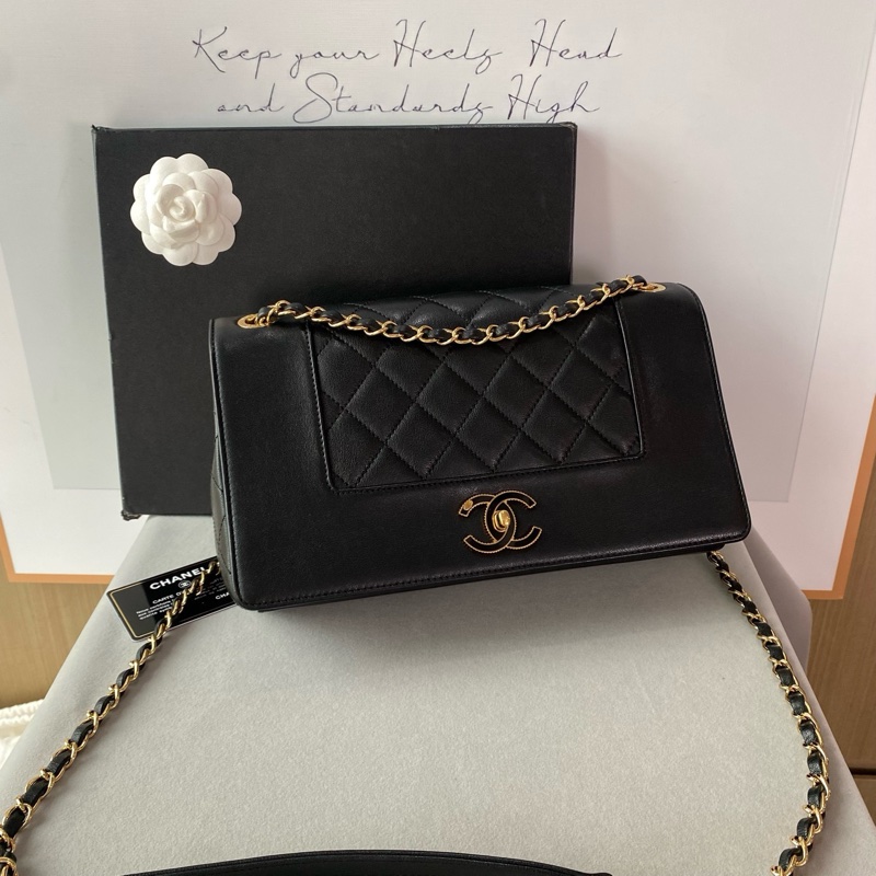 ✨Chanel 牛皮黑金琺瑯 cf 有保卡 可斜背🖤-4