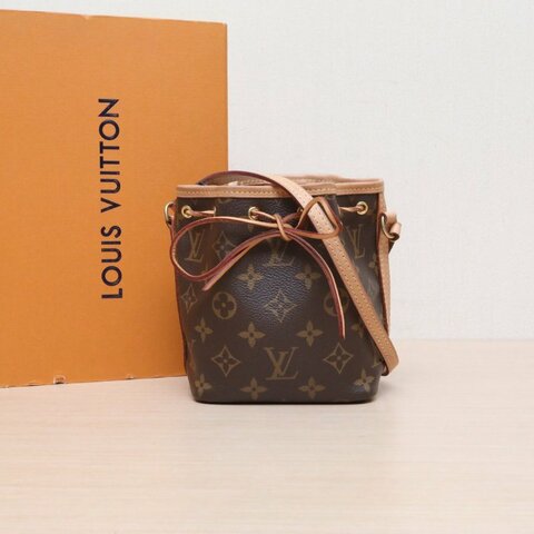 LOUIS VUITTON NOÉ水桶包Nano13老花PVC金扣2020肩背包