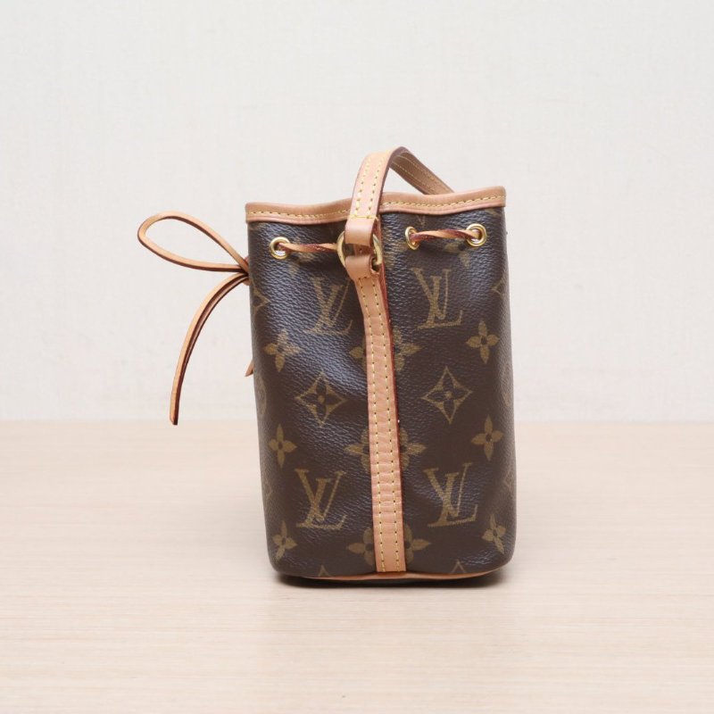 LOUIS VUITTON NOÉ水桶包Nano13老花PVC金扣2020肩背包-3