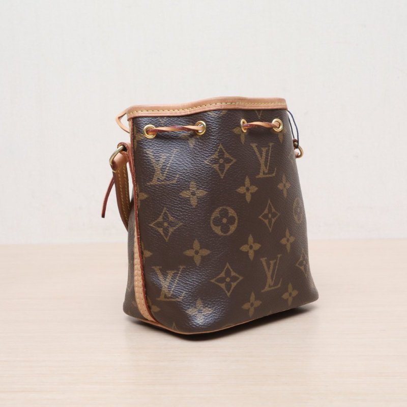 LOUIS VUITTON NOÉ水桶包Nano13老花PVC金扣2020肩背包-4