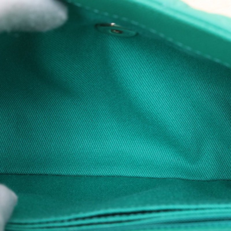 CHANEL CocoHandle小號2430開綠色荔枝牛皮金扣肩背包-4