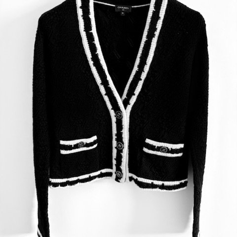 Chanel 22 C 早春渡假系列兩口袋開襟衫-3