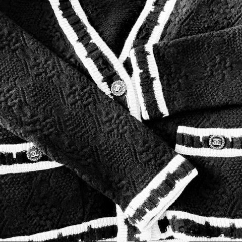 Chanel 22 C 早春渡假系列兩口袋開襟衫-8