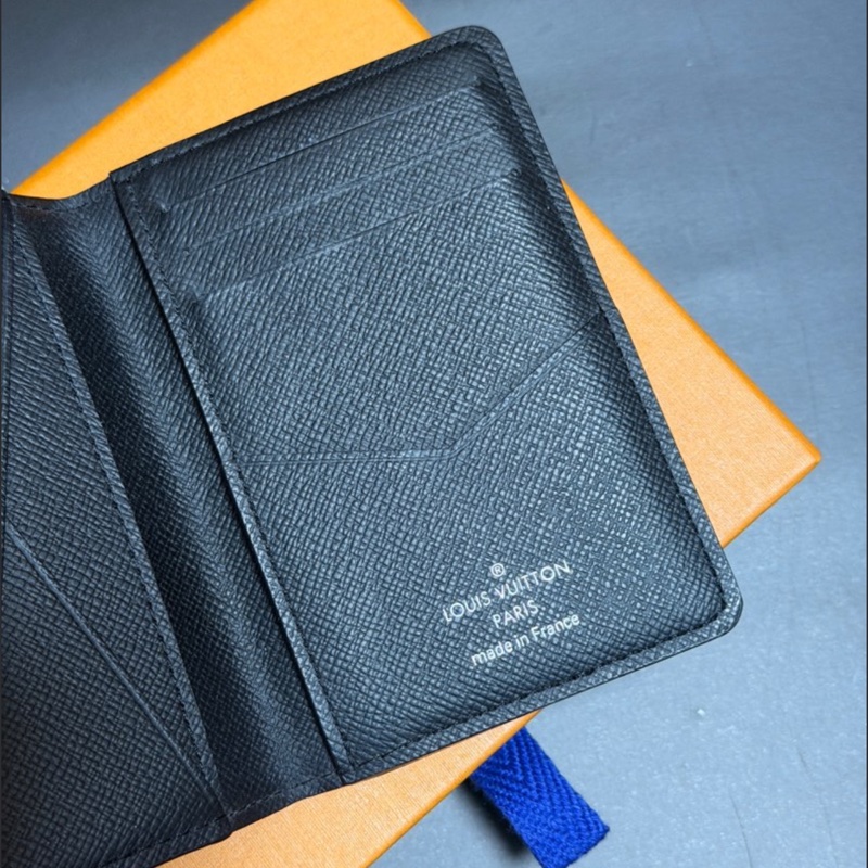 Louisvuitton Lv 黑色老花袋裝萬用錢包M61696-3