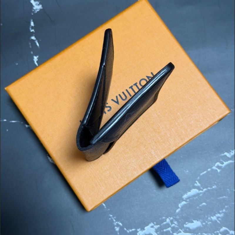 Louisvuitton Lv 黑色老花袋裝萬用錢包M61696-7