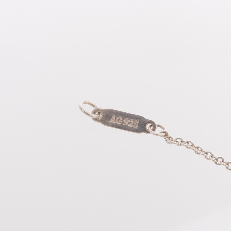 TIFFANY&CO 925純銀Interlock Circle Pendant Necklace項鍊-6