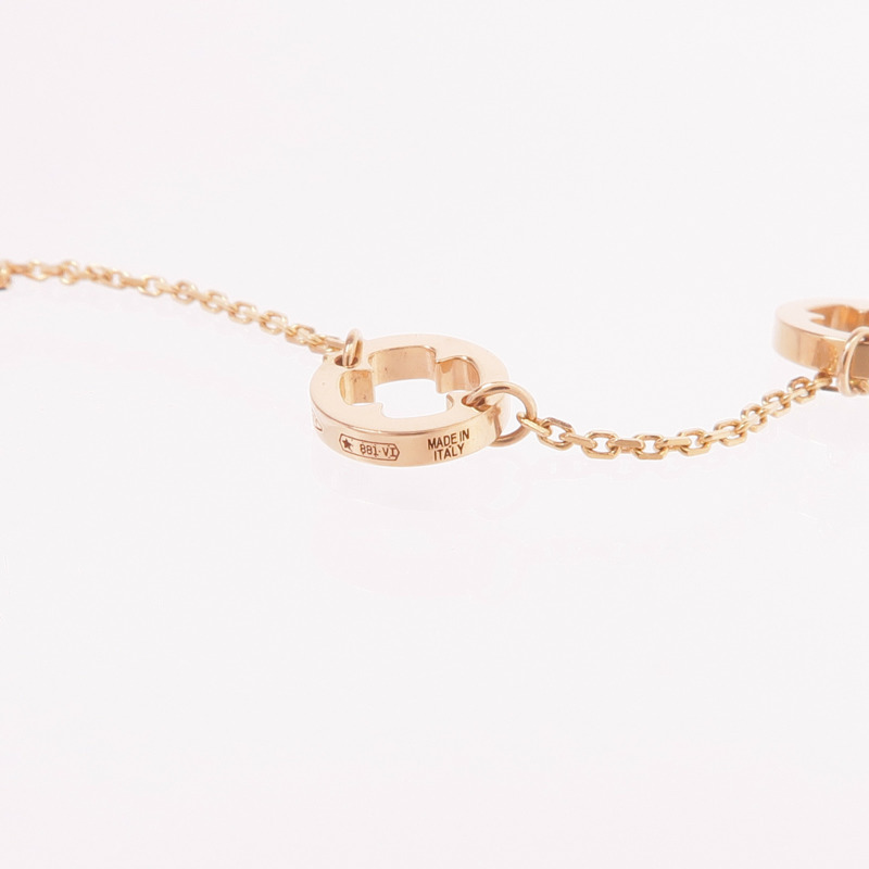 BVLGARI 18K玫瑰金Fiorever Diamond Necklace鑽石項鍊-7