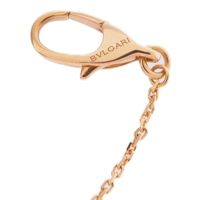 BVLGARI 18K玫瑰金Fiorever Diamond Necklace鑽石項鍊-8