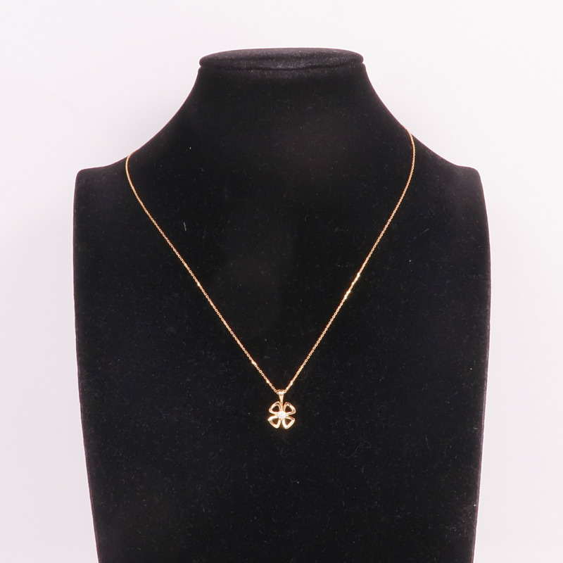BVLGARI 18K玫瑰金Fiorever Diamond Necklace鑽石項鍊-9