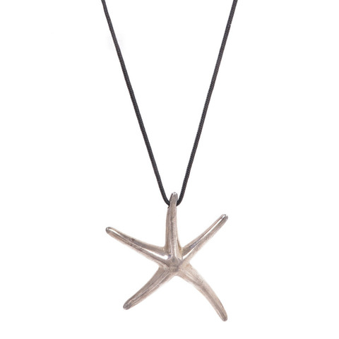 TIFFANY＆CO 925純銀Elsa Peretti Starfish Pendant項鍊