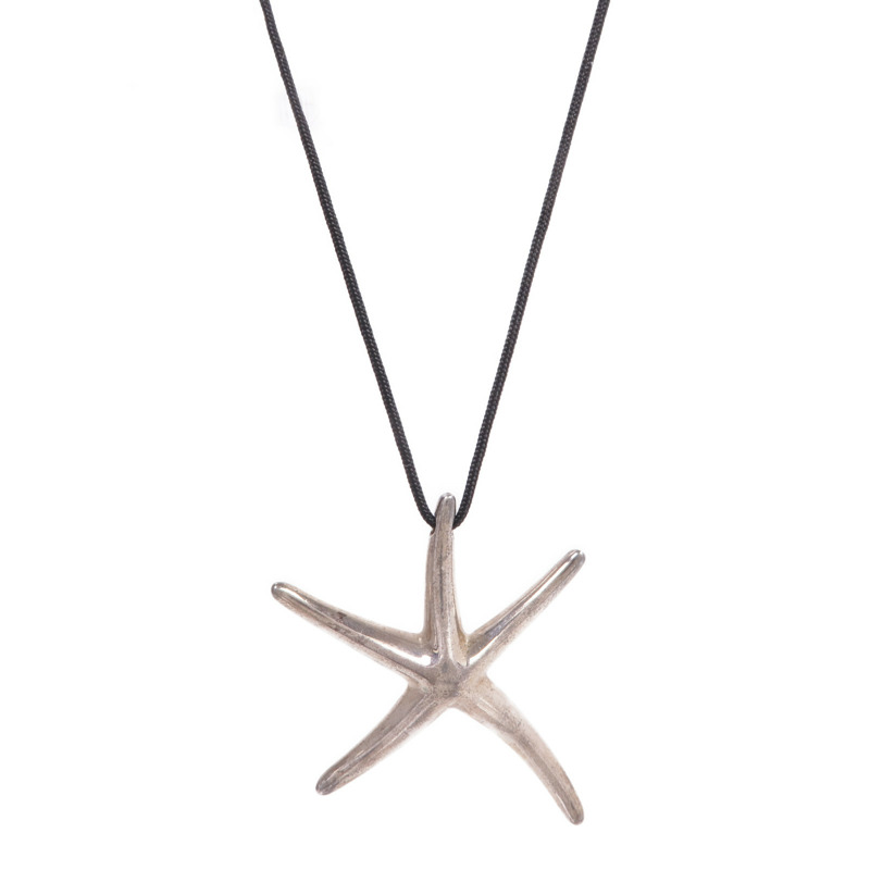 TIFFANY&CO 925純銀Elsa Peretti Starfish Pendant項鍊-0