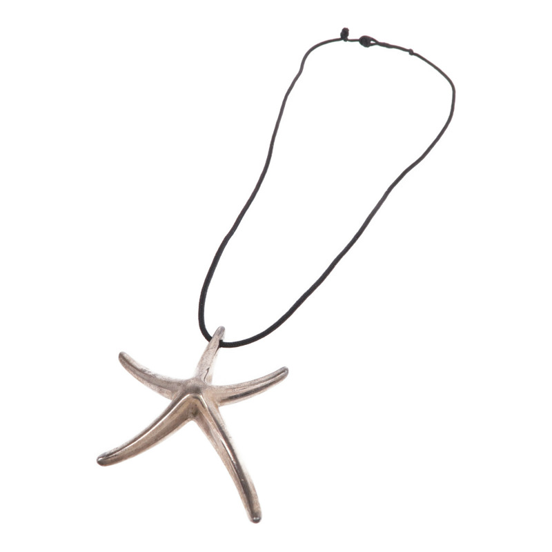 TIFFANY&CO 925純銀Elsa Peretti Starfish Pendant項鍊-2