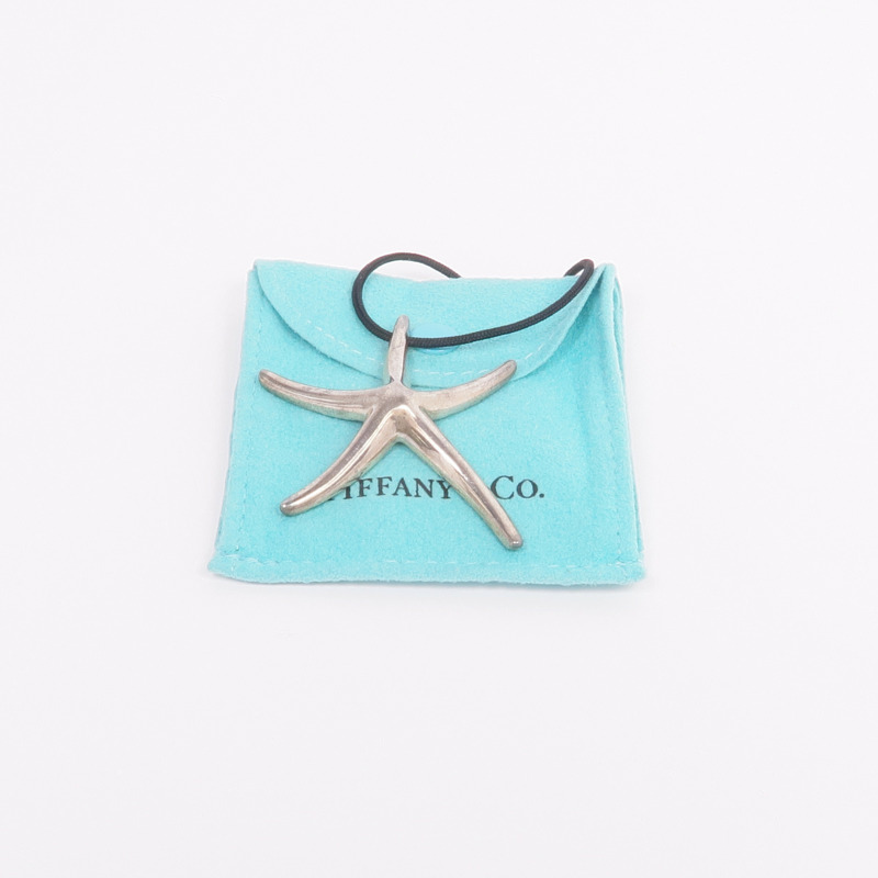 TIFFANY&CO 925純銀Elsa Peretti Starfish Pendant項鍊-8