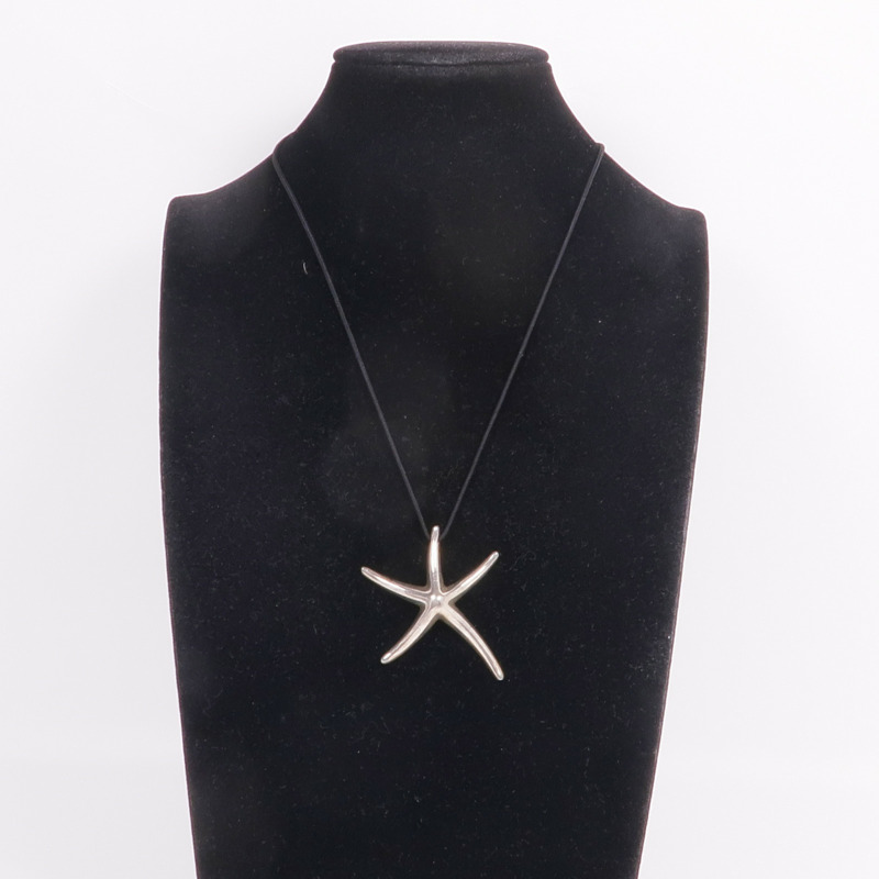 TIFFANY&CO 925純銀Elsa Peretti Starfish Pendant項鍊-9