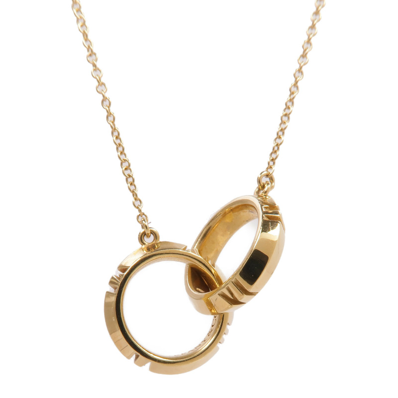 TIFFANY&CO 18K黃金Atlas X closed interlocking Pendant項鍊-2