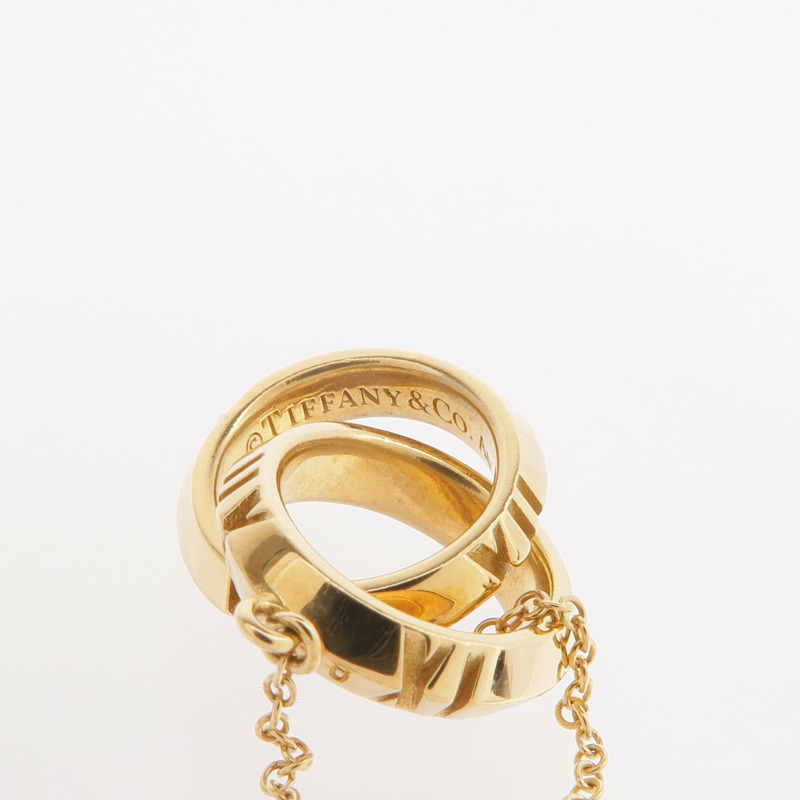 TIFFANY&CO 18K黃金Atlas X closed interlocking Pendant項鍊-7