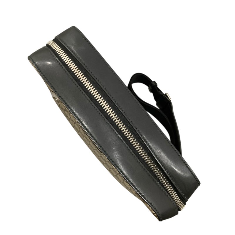 GUCCI 古馳 473878 黑GG老花 郵差側背包 杏色-5