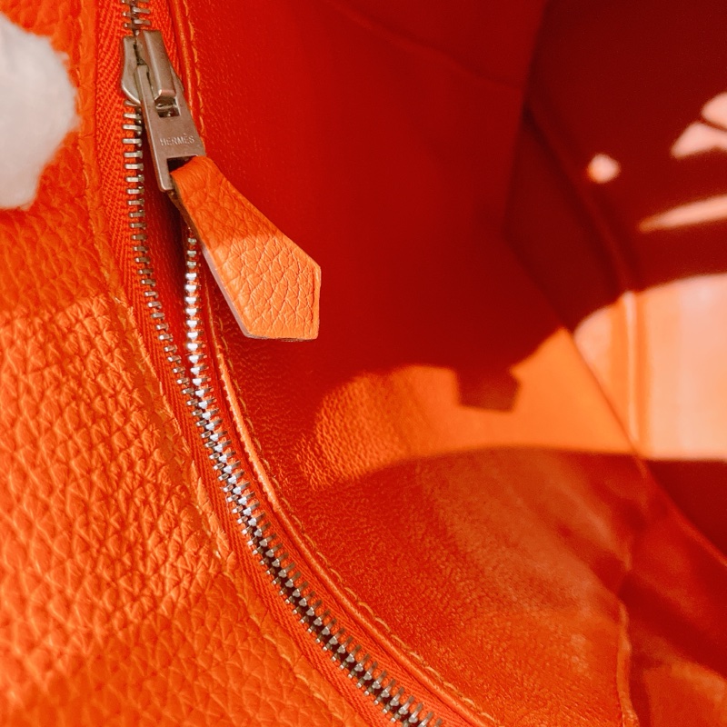 TK1889 Hermes 愛馬仕 凱莉扣帶 單肩 斜挎 So Kelly 22cm Togo Orange X PHW-17