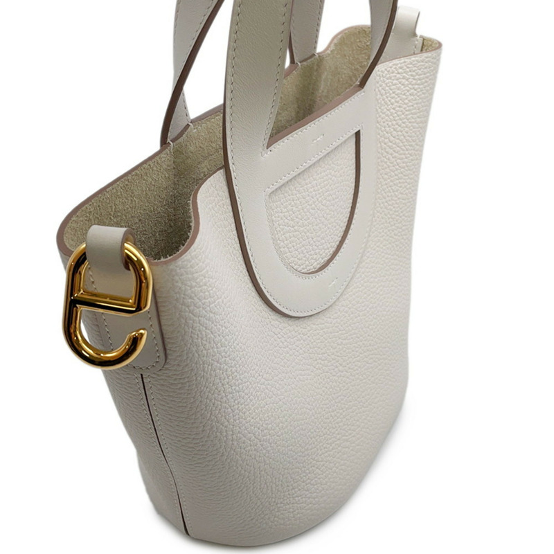 愛馬仕 Hermès In the Loop 手提包 18 Beton Taurillon Clemence 皮革 B 印章-5