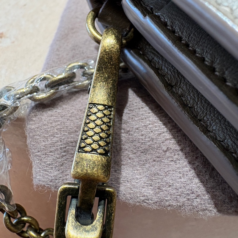 【經典編織、簡約氣場】Bottega Veneta Intrecciato WOC｜霧銀鏈條斜背包｜柔霧灰羊皮｜義大利編織經典-6