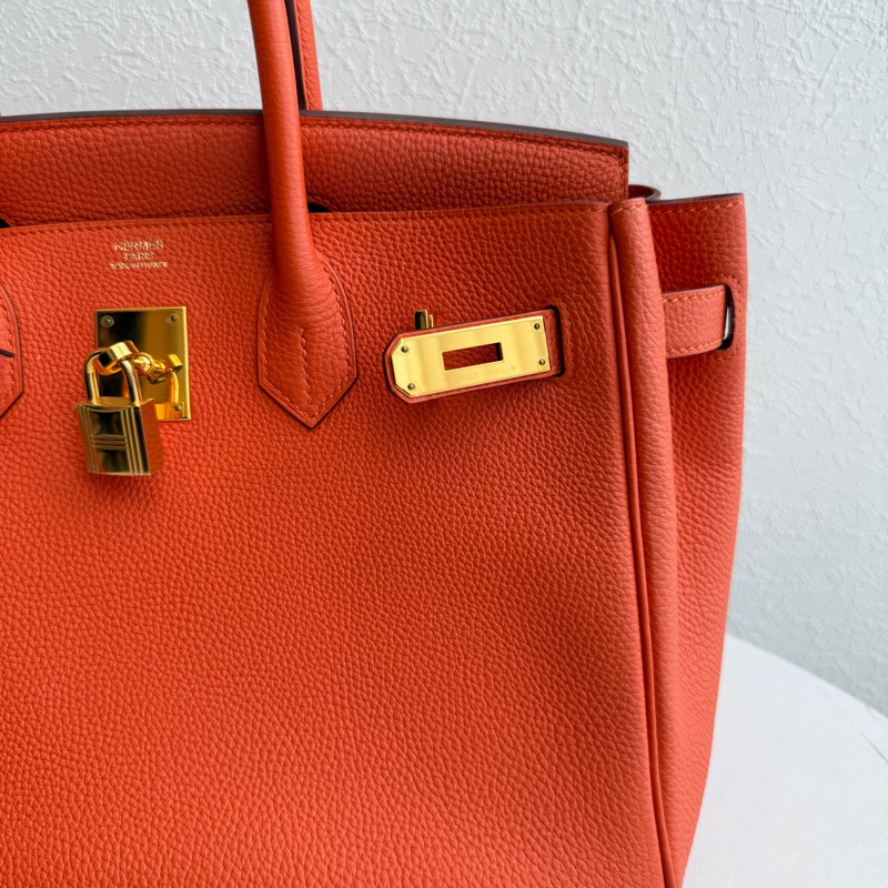 Hermes birkin30 9j橘 金釦！ 超好看的橘色-2